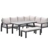 Vasano Lounge carbon black / desert sand / slate grey ceramic glass