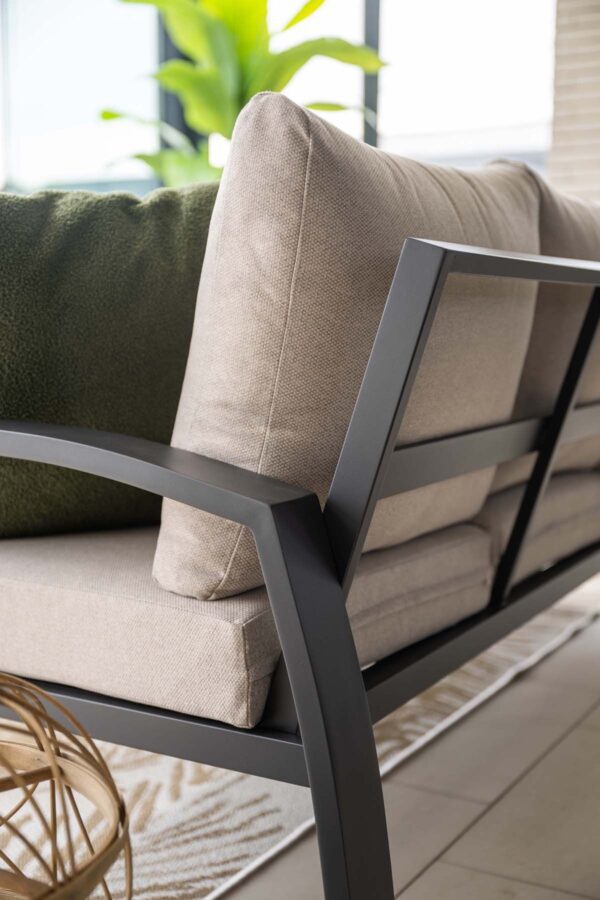 Vasano Lounge carbon black / desert sand / slate grey ceramic glass – Bild 8