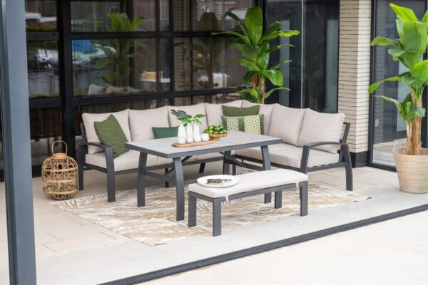 Vasano Lounge carbon black / desert sand / slate grey ceramic glass – Bild 10