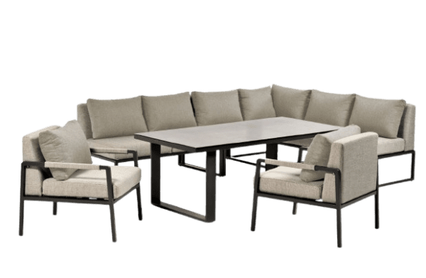 Leyla Lounge anthrazit / hellgrau