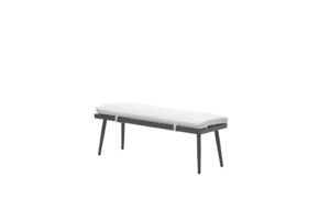 Barcelona Bank 120 x 40 x H43.5 cm carbon black / valley sand