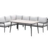 Barcelona Lounge carbon black / rope dark grey / valley sand