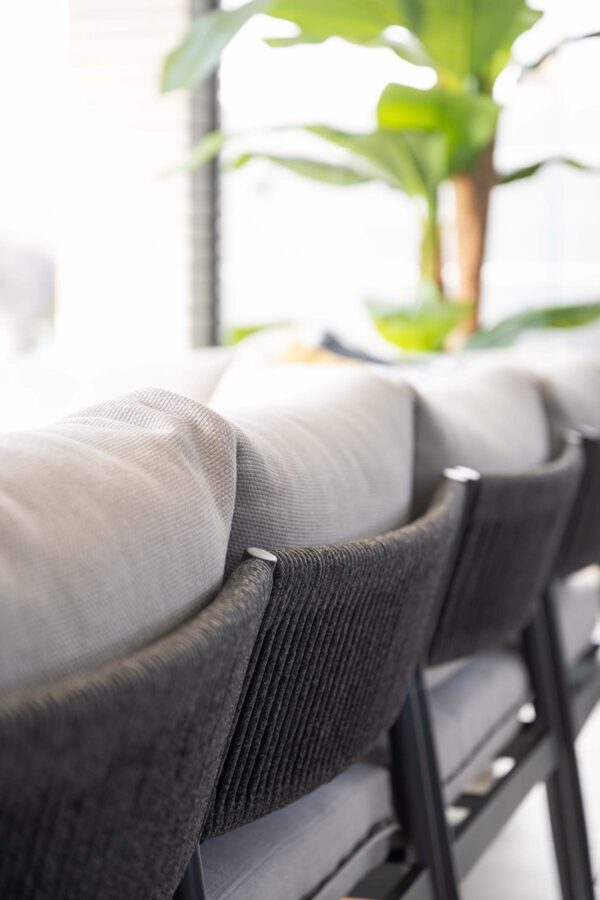 Barcelona Lounge carbon black / rope dark grey / valley sand – Bild 4