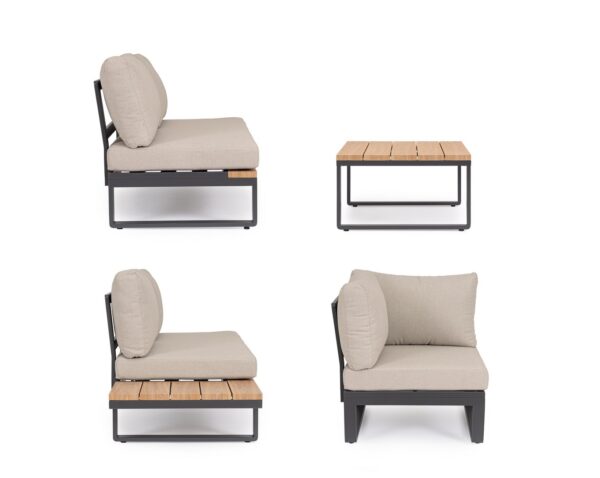 ZELMAR Lounge anthrazit / beige – Bild 6