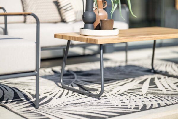 Lisboa Lounge carbon black / desert sand / light teak look – Bild 16