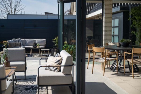 Lisboa Lounge carbon black / desert sand / light teak look – Bild 17