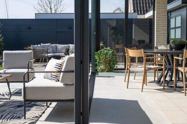 Lisboa Lounge carbon black / desert sand / light teak look – Bild 18