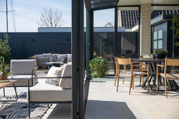 Lisboa Lounge carbon black / desert sand / light teak look – Bild 19