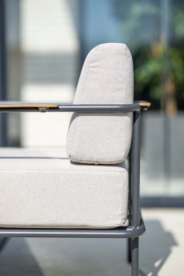 Lisboa Lounge carbon black / desert sand / light teak look – Bild 10