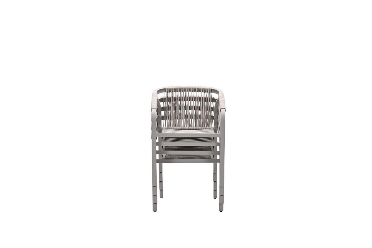 Monti Dining Stuhl taupe / rope dakar sand / valley sand – Bild 3