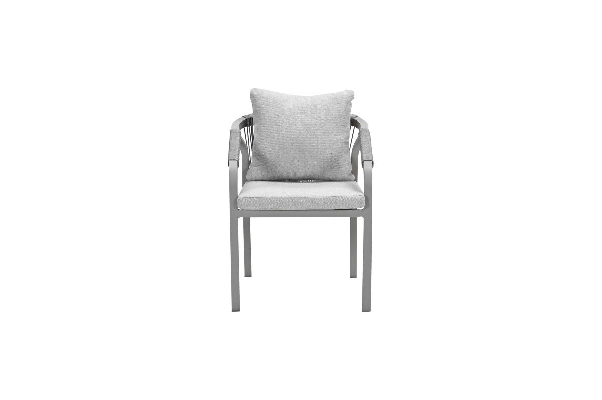 Monti Dining Stuhl taupe / rope dakar sand / valley sand – Bild 4