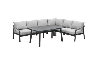 Monti Lounge carbon black / rope taupe / valley sand