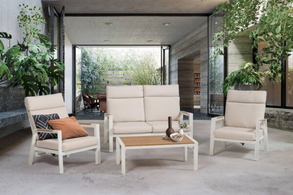 Ägäis Lounge weiß / beige – Bild 2