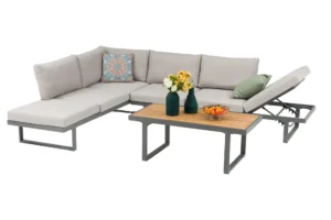 Bristol Lounge anthrazit / grau-beige