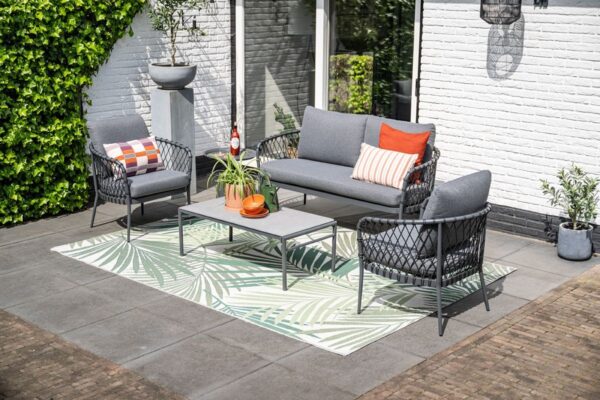 Tropea Lounge carbon black / TPU Rope dark grey / mystic grey / grey slate look glas – Bild 5