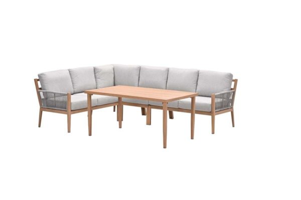 Sardinia Lounge light teaklook / TPU rope sand / dark sand