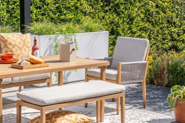 Sardinia Lounge light teaklook / TPU rope sand / dark sand – Bild 7