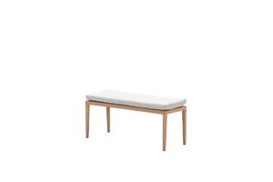 Sardinia Bank 110 x 41 x H43 cm light teaklook / dark sand