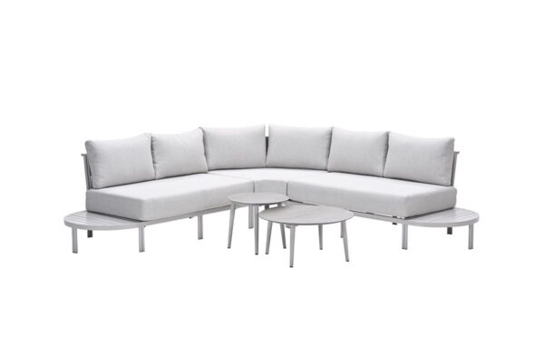 Frigole Loungeset taupe / sand / valley sand / slate grey keramisch glas