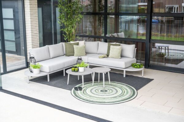 Frigole Loungeset taupe / sand / valley sand / slate grey keramisch glas – Bild 7