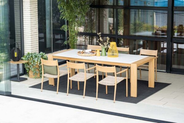 Richmond Stuhl light teak look / natural / desert sand – Bild 7