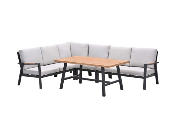 Elati Lounge carbon black / valley sand / light teaklook
