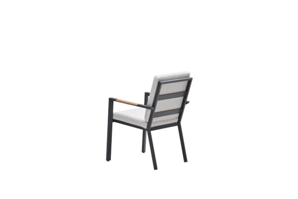 Felini Dining Stuhl carbon black / valley sand / light teaklook – Bild 3