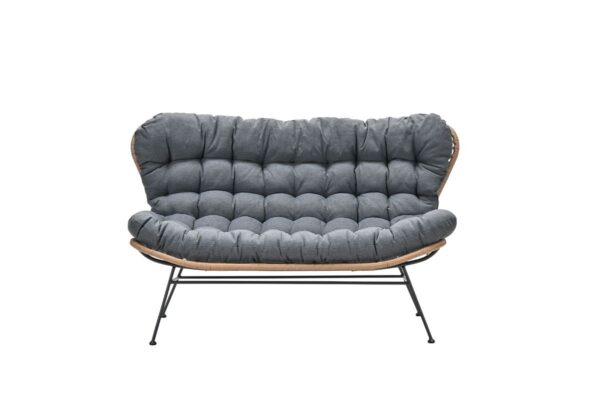 Libelle Relaxbank natural rotan / mystic grey – Bild 2