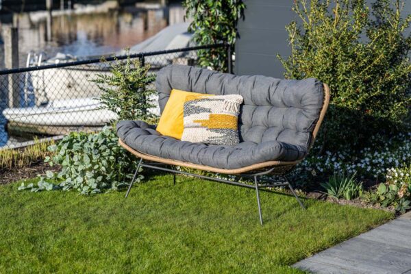 Libelle Relaxbank natural rotan / mystic grey – Bild 8