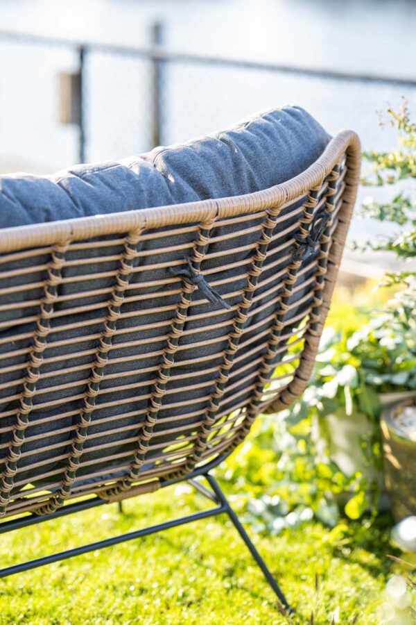Libelle Relaxbank natural rotan / mystic grey – Bild 12
