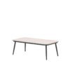 Margriet Tisch 130 x 70 x H45 cm carbon black / light teak Vironwood