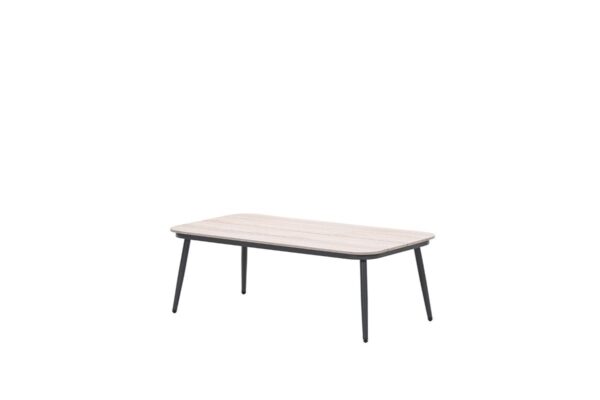 Teramon Tisch 130 x 70 x H45 cm carbon black / light teak Vironwood