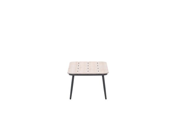 Teramon Tisch 130 x 70 x H45 cm carbon black / light teak Vironwood – Bild 3