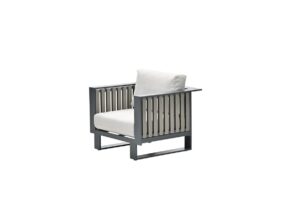 Bologna Lounge Sessel carbon black / taupe / desert sand