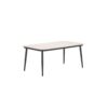 Diamo Tisch 160 x 90 x H69 cm carbon black / light teak Vironwood