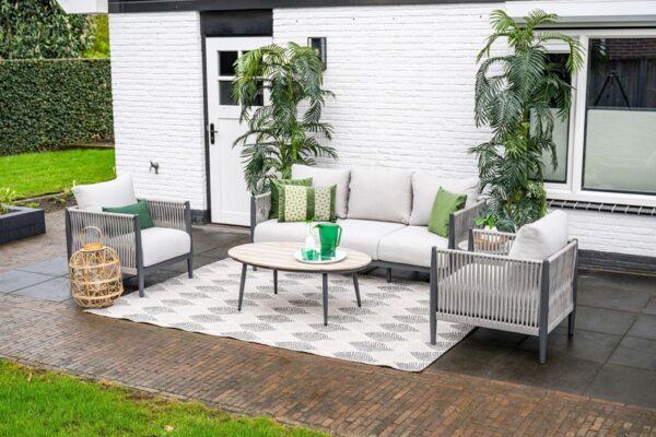 Diamo Lounge carbon black / rope grey sand / valley sand – Bild 4