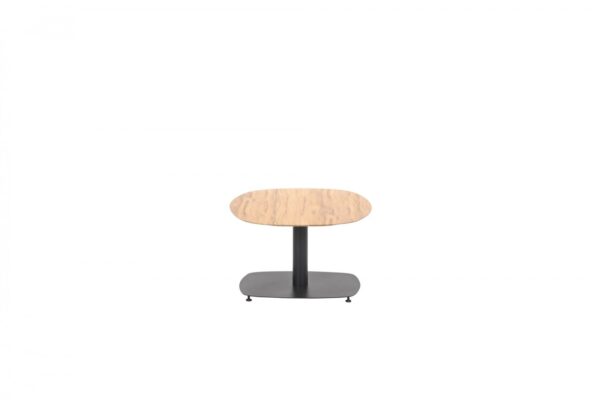Leon Beistelltisch 100 x 70 x H43 cm carbon black / teak look – Bild 4