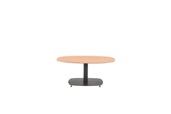Leon Beistelltisch 100 x 70 x H43 cm carbon black / light teak look – Bild 2