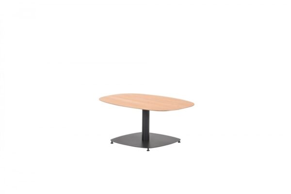 Leon Beistelltisch 100 x 70 x H43 cm carbon black / light teak look