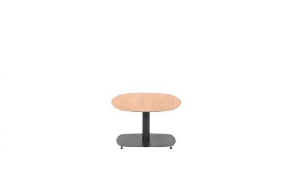 Leon Beistelltisch 100 x 70 x H43 cm carbon black / light teak look – Bild 4