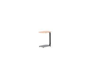 Lucca Laptop Tisch 45 x 30 x H51 cm carbon black / teak look