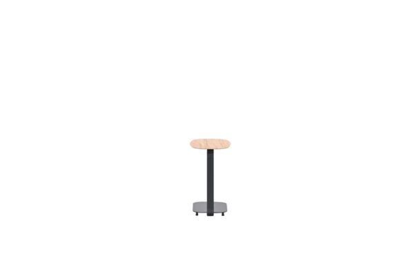 Lucca Laptop Tisch 45 x 30 x H51 cm carbon black / teak look – Bild 4