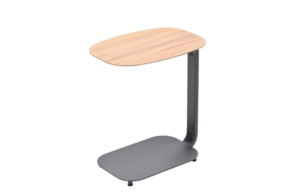 Lucca Laptop Tisch 45 x 30 x H51 cm carbon black / teak look – Bild 6