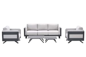 Realdo Lounge Set carbon black / valley sand
