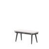 Allasio Bank 101 x 40 x H45 cm carbon black / desert sand