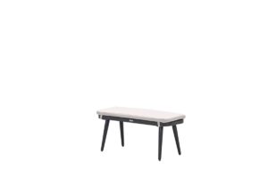 Allasio Bank 101 x 40 x H45 cm carbon black / desert sand