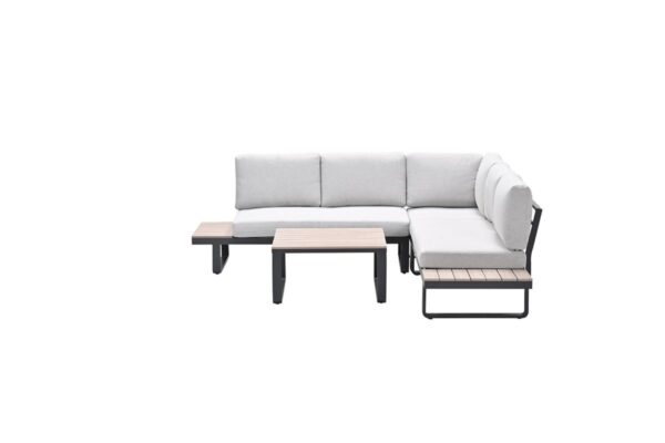 Masone Lounge carbon black / valley sand / light teak Vironwood – Bild 3