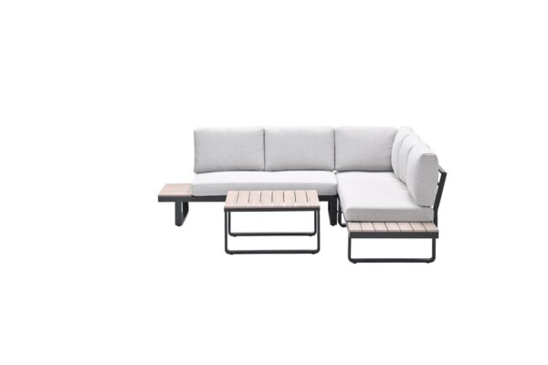 Masone Lounge carbon black / valley sand / light teak Vironwood – Bild 4
