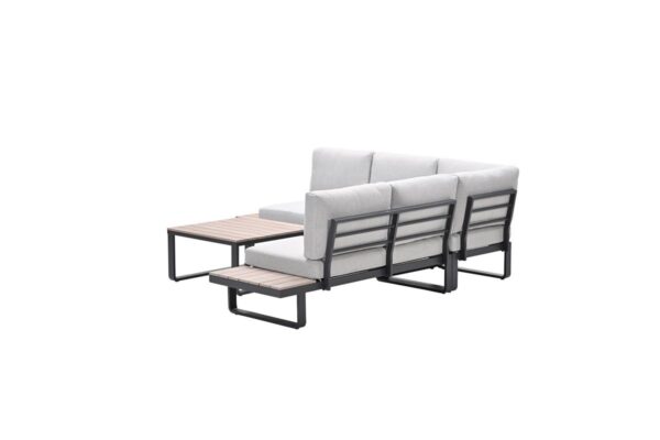 Masone Lounge carbon black / valley sand / light teak Vironwood – Bild 5
