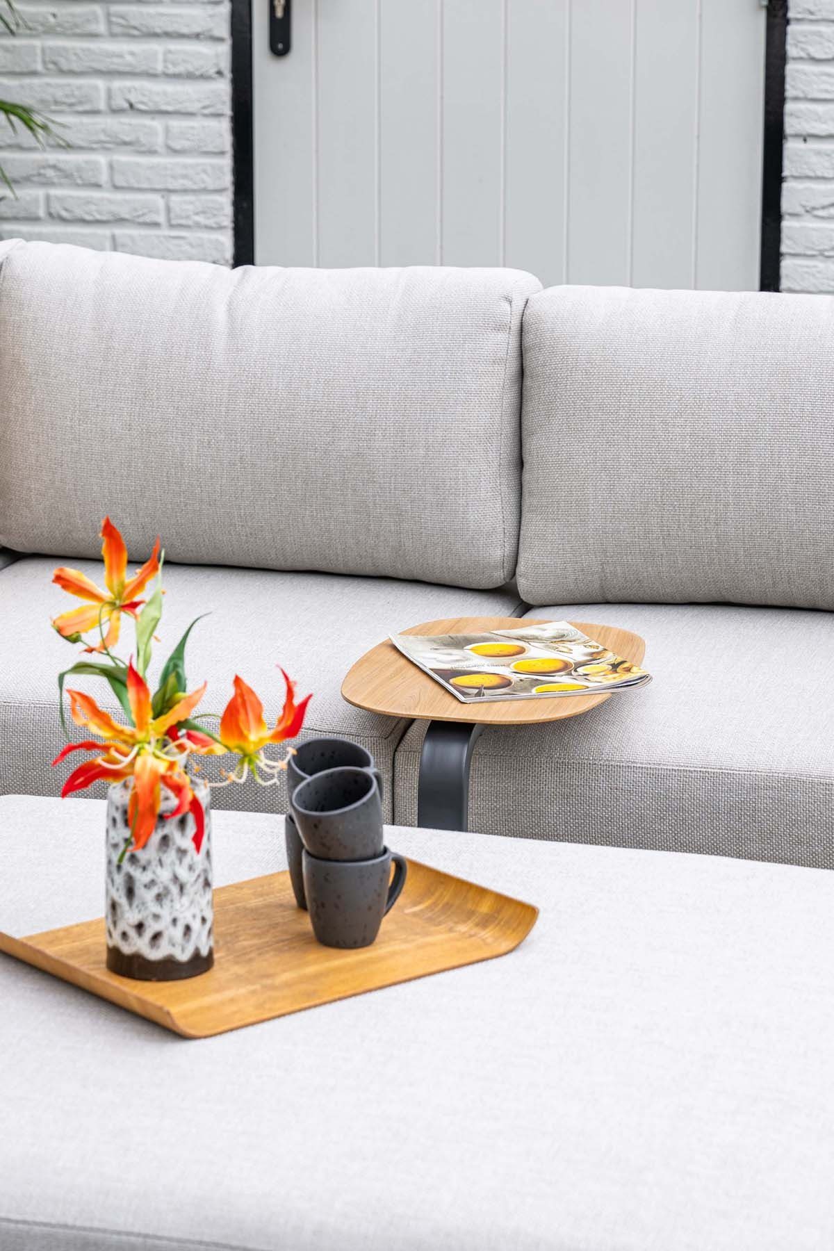 Levanto Set carbon black / valley sand / light teak look – Bild 17